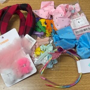 Infant Toddlers Girls Colorful Barrettes, Headband with Bow and Head-ware